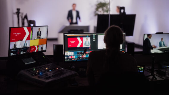 een webinar studio.